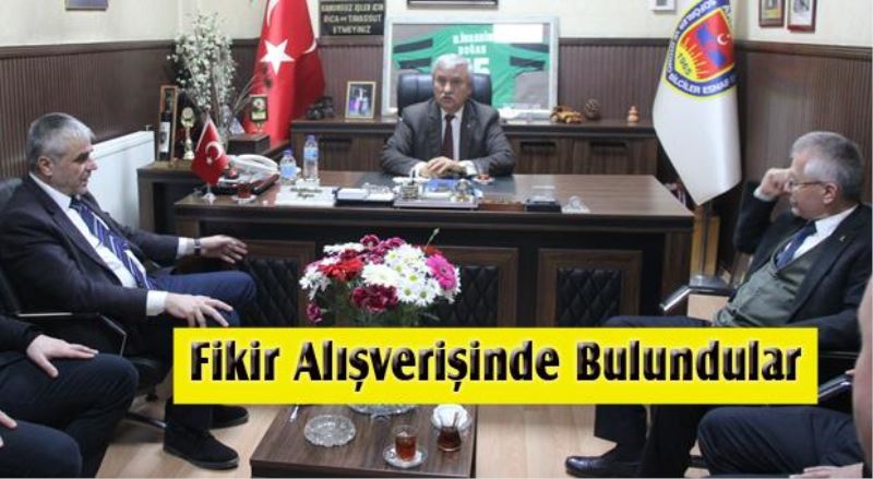 İki Başkan Fikir Alışverişinde Bulundular