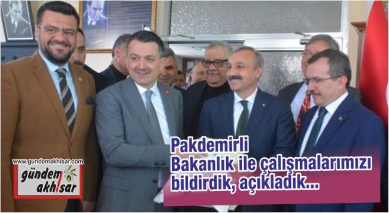 Bakan Pakdemirli Akhisar’ı ziyaret etti.