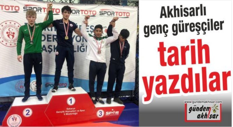 Akhisar Belediyespor genç güreşçileri tarih yazdı