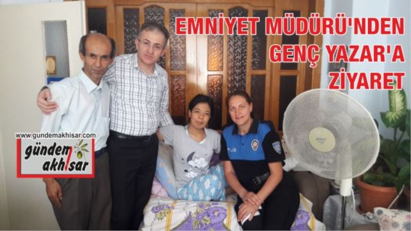 EMNİYET MÜDÜRÜNDEN GENÇ YAZAR’A ZİYARET