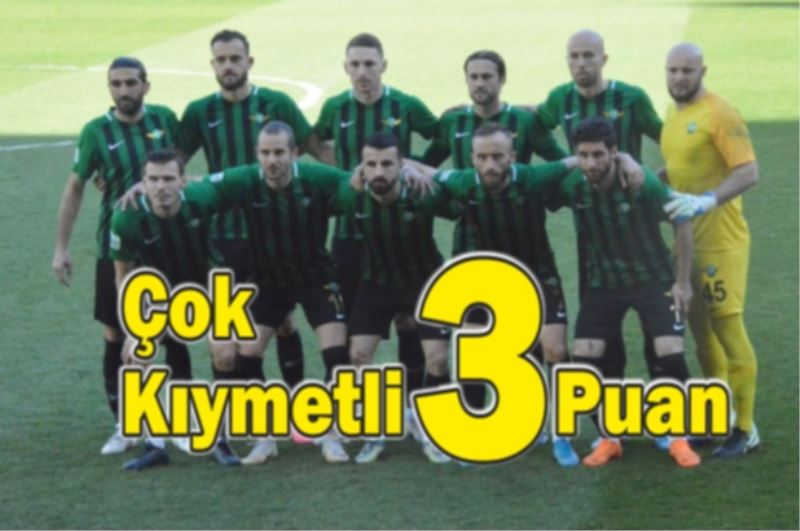 Akhisarspor Haftayı 3 Puanla Kapattı