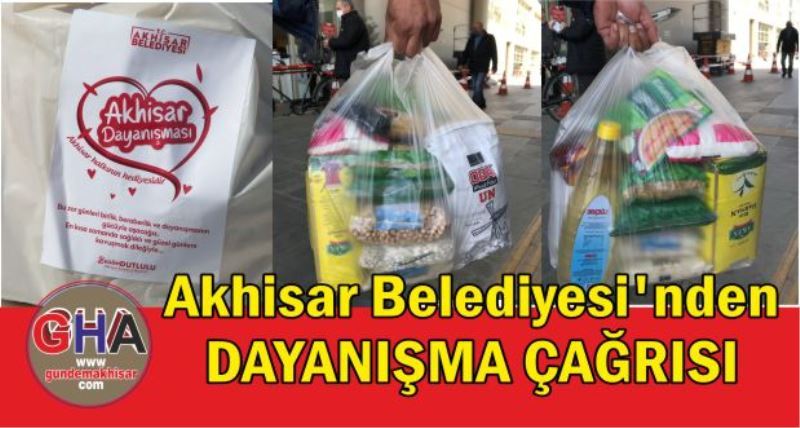 Akhisar Belediyesi’nden dayanışma çağrısı