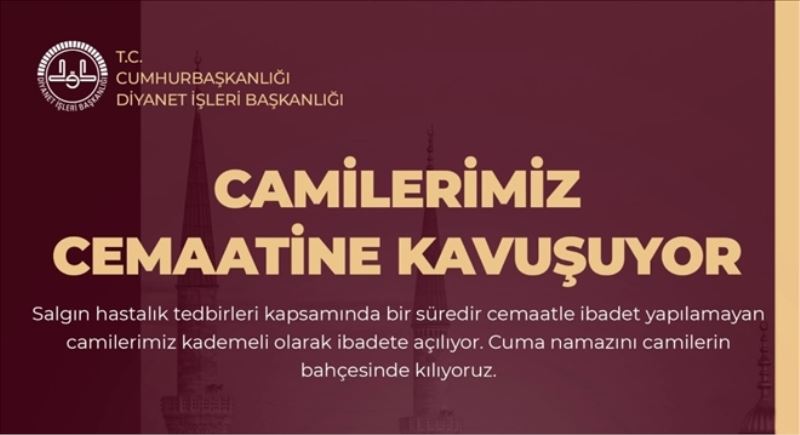 Camiler İbadete Açılıyor.