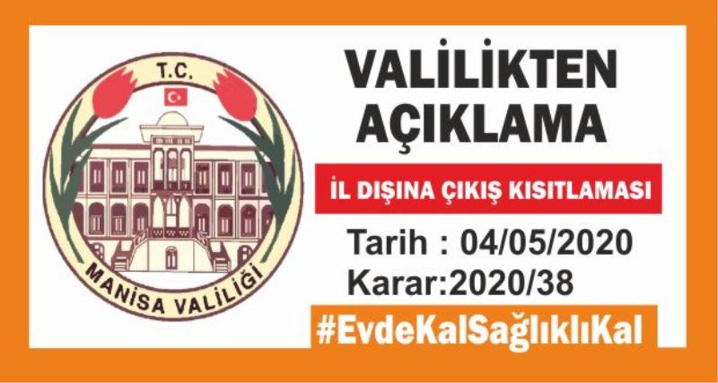 İl Dışına Çıkış Kısıtlaması 15 Gün Uzatıldı