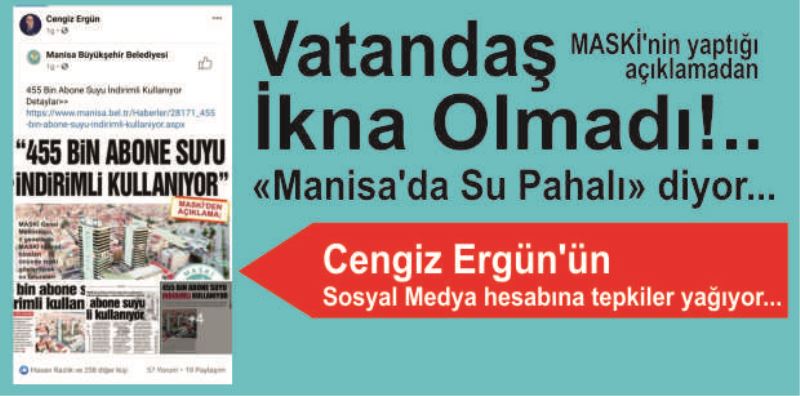 Vatandaş tepkili; su faturaları yüksek!