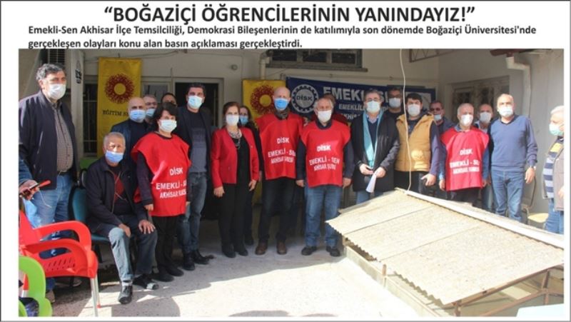 “BOĞAZİÇİ ÖĞRENCİLERİNİN YANINDAYIZ!”