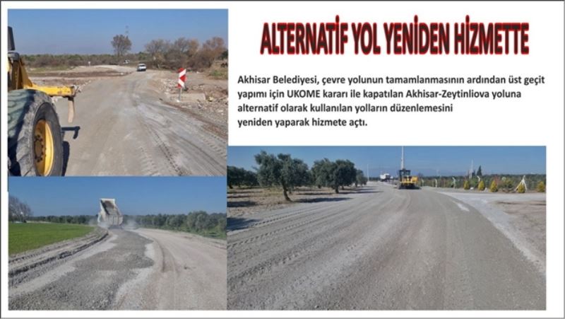 ALTERNATİF YOL YENİDEN HİZMETTE