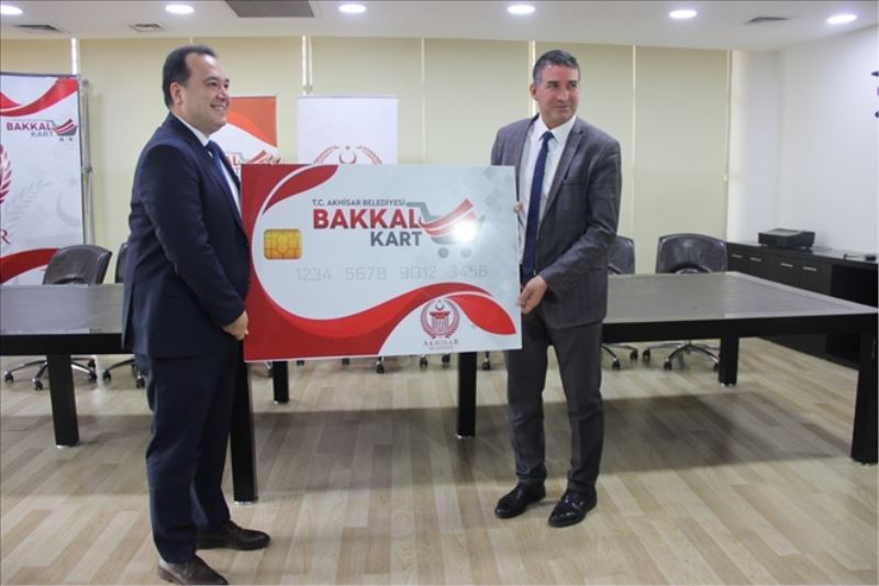 TÜRKİYE´DE İLK; BAKKAL KART PROJESİ AKHİSAR´DA BAŞLIYOR