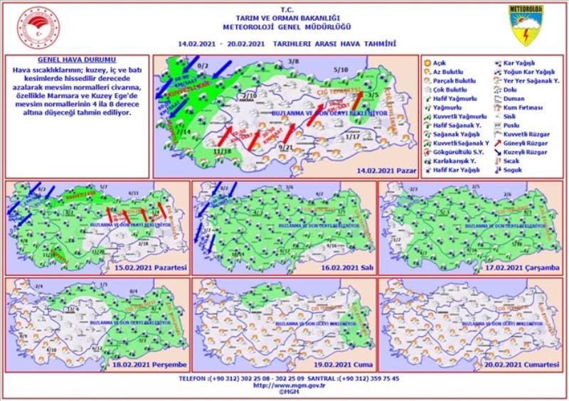 AKHİSARDA BEKLENEN KAR YAĞIŞI