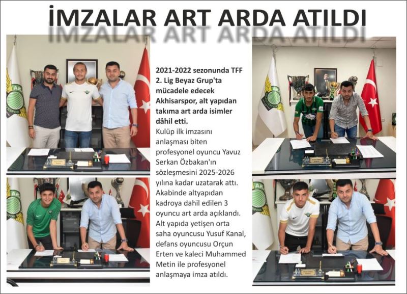 İMZALAR ART ARDA ATILDI