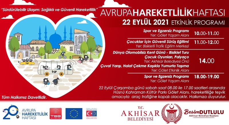 Akhisar’da Avrupa Hareketlilik Haftası başlıyor