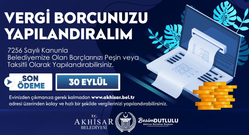 Akhisar Belediyesinde borç yapılandırma süresi uzatıldı